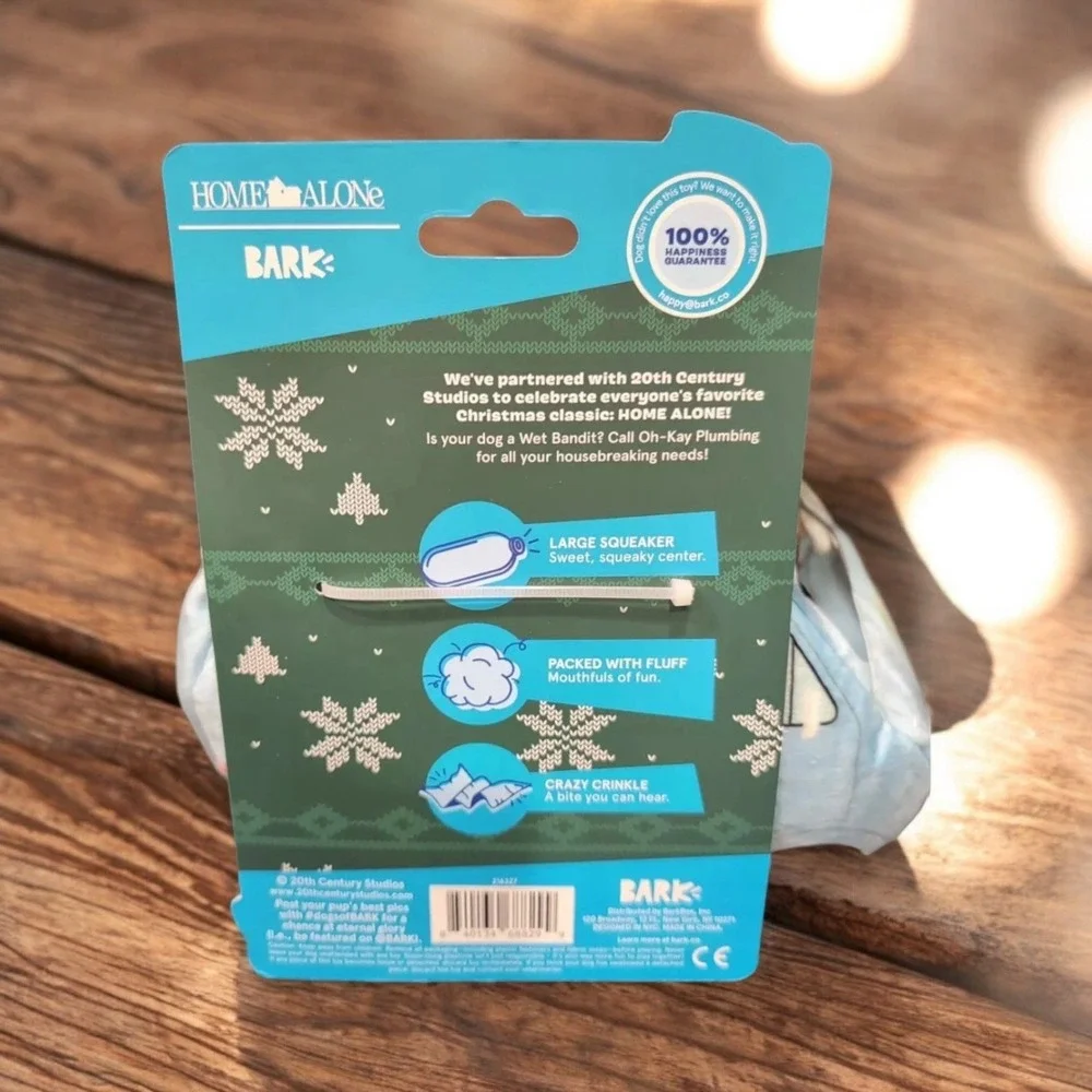 Bark Box‎ Home Alone Oh-Kay Van Dog Toy Plush Chew Toy